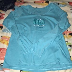 New Life Is Good Long Sleeve Crusher Tee!